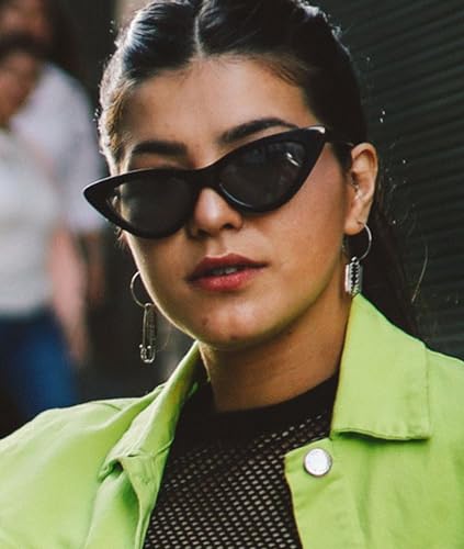 Narrow Cat Eye Sunglasses Polarized Vintage Women Glasses Retro Shades SY60033