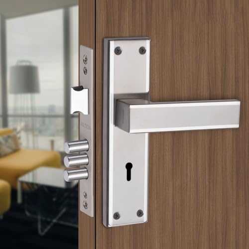 Image of Milton Stainless Steel Mortise Lock Set with Lock Handle MSS-Rider Two Tone Steel