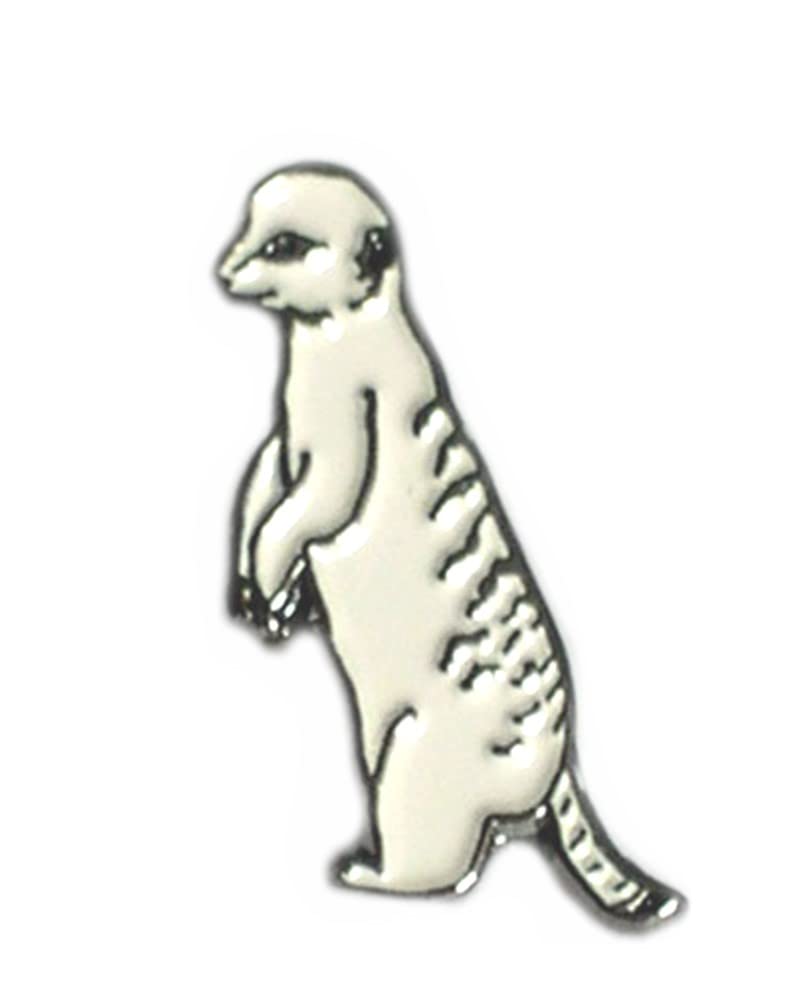 Mainly Metal Multi-Coloured Metal Enamel Pin Badge Brooch Meerkat