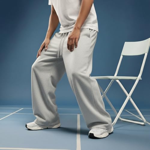 Image of dockstreet Straight Wide fit Long Length Open Bottom Jogger for Men /Trending Multi Pocket Style, Relaxed Casual Pants for Men