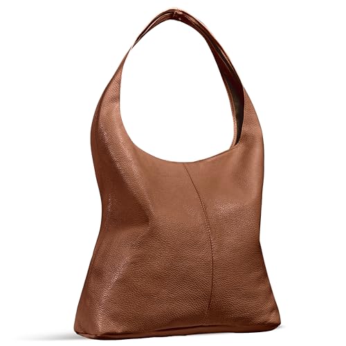 Full-Grain Leather Large Hobo