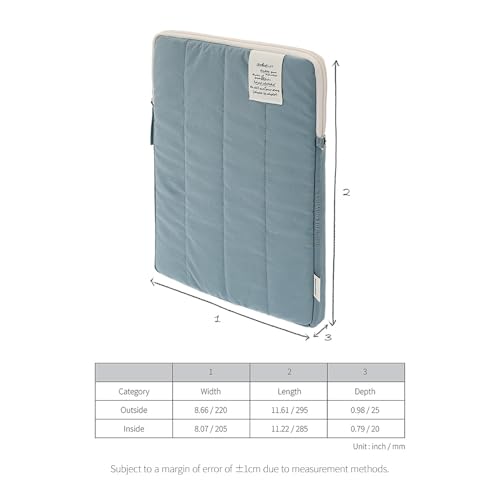 Image of Monolike Archive 247 Cushion Tablet Pouch 11inch, Purple - Padded Protective Sleeve for iPad Pro /Air, Soft Vintage Style Case