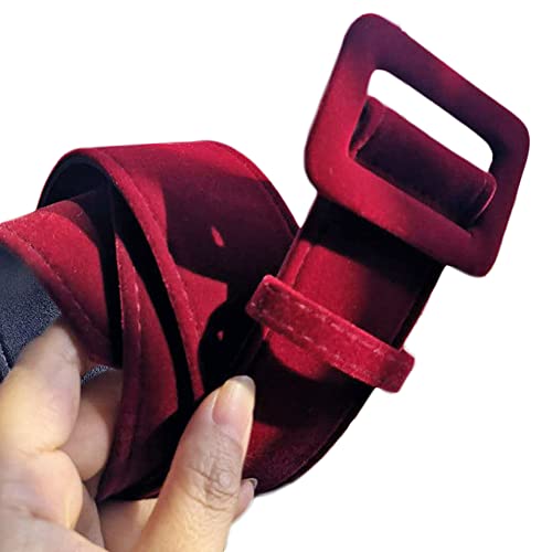 Women Velvet Wide Waist Belt Cinch Corset Waistband Vintage High Waist Belts for Dress, 1.97 inch Width 42 inch Length2