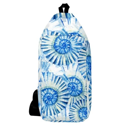 Sac à dos à bandoulière coquillages bleus : confort et style unique