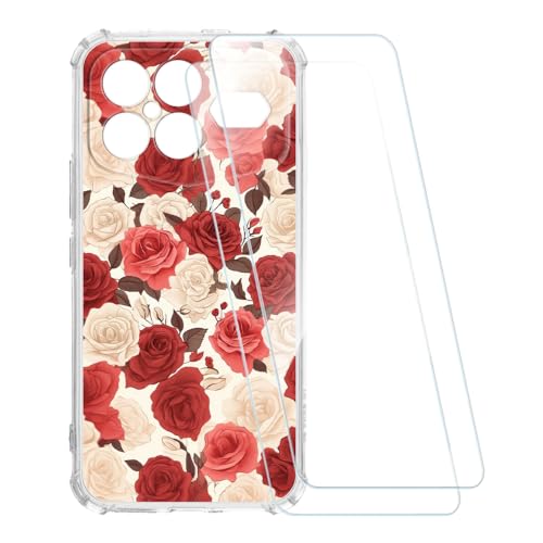 ESACMOT �v�����g�P�[�X + 2�������K���X�t�B���� Xiaomi Redmi K90 Pro Max 5G Champion Edition �Ƃ̌݊�������, �Ռ��z���\�t�g�J�o�[ HD�N���A (�� 1)