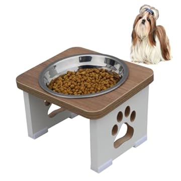 Comedouro Elevado Cachorro Pet MDF - Inox