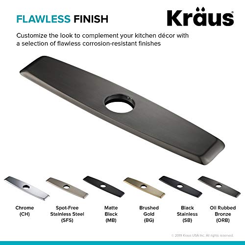 Kraus Deck Plate for Kitchen Faucet in Oil Rubbed Bronze, DP02ORB - image 4
