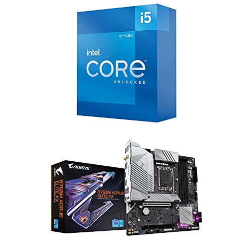 Intel Core i5-12600K + GIGABYTE B760M AORUS Elite AX