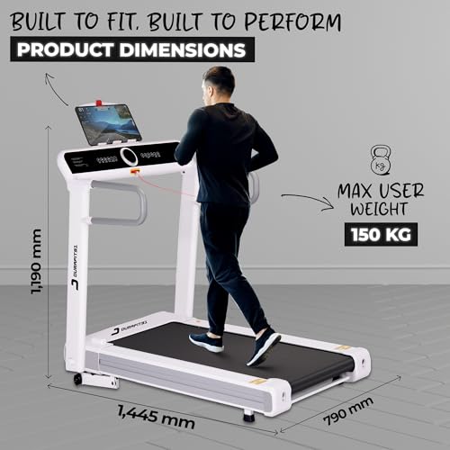 Image of Durafit91 Sonic 5 HP Peak BLDC Motorized Treadmill| 20 Level Auto Incline |16 Km /Hr Max Speed | 150 Kg User Weight | Home use