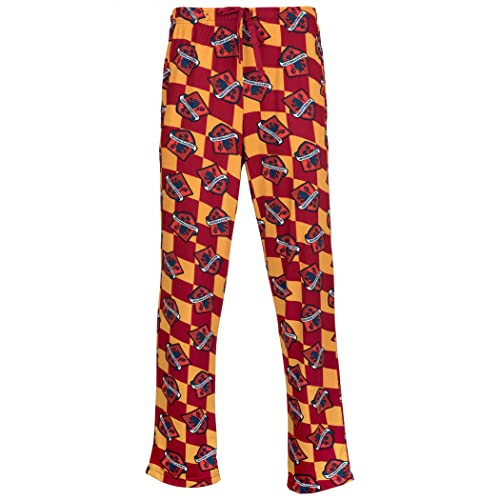Harry Potter Gryffindor House Crest Checkered Sleep Pants