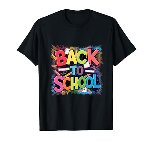 Vibrant Back to School Colorful Design T-Shirt