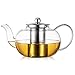 Sweese 808.101 Teekanne Glas - Teekanne mit Sieb - Teekanne mit Griff für Tee , Glaskanne Tee 1200 ml