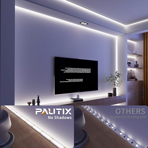 Tira LED PAUTIX COB 16.4ft Blanco Día 6500K con Conectores en L miniatura 3