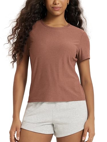 Image of ODODOS Women's Short Sleeve Performance T-Shirts - Ultra Soft odSTRATUM Tech Crew Neck Tee UPF 50+ Essential Top