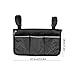 Akozon ZComfort Multifunctional Wheelchair Scooter Armrest Side Bag, Walker Hanging Pouch, Storage Organizer for Mobility Devices, Elderly, Disabled (Black)