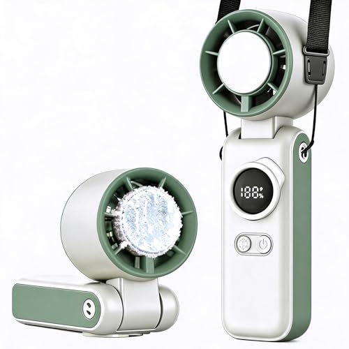 Ventilateur Turbo Portable 6000mAh Mini Ventilateur Rechargeable de Cou et Bureau