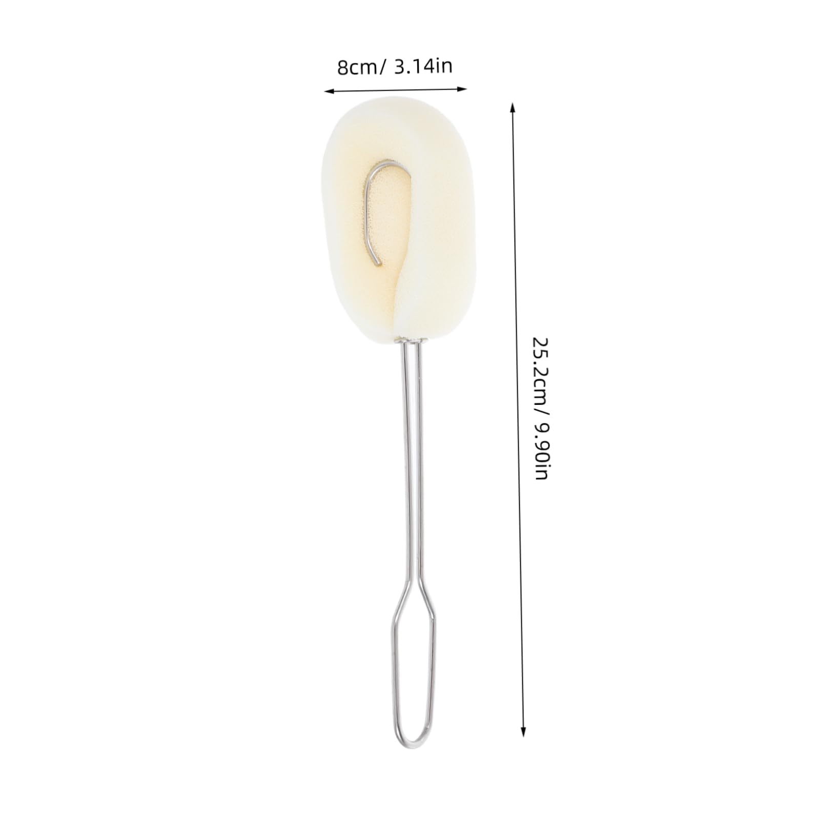 PRETYZOOM 2piezas Cepillos de Acero Inoxidable para Limpiar Biberones Cepillo de Limpieza para Lavar Vasos para Biberones para Cocina para Lavar los Platos