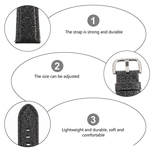 ULTECHNOVO Substituição Faixa de Relógio Pulseira de Couro para Os Homens para As Mulheres Do Vintag