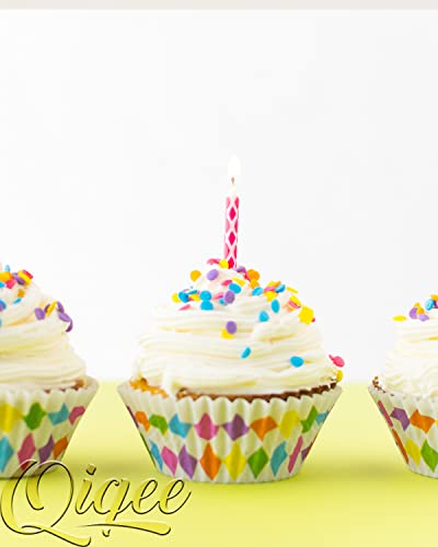 Cupcake Liners Muffin Cups 500 Count 10 Different Color No Smell, Food Grade Baking Cups Paper Qiqee #TOP6