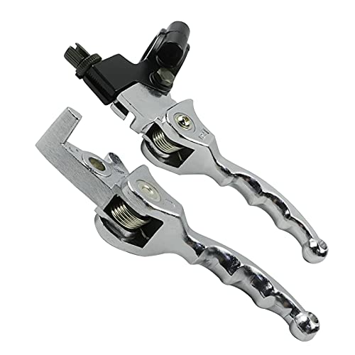Flypig 200CC 140CC 125CC 110CC Folding Aluminum Clutch Brake Lever For 22Mm 7/8 Inch Handlebar Fit For 50Cc 70Cc 90Cc 110Cc 125Cc 140Cc Ttr 125Cc Ssr Xmotos Apollo 125 Pit Dirt Bike(Chrome) thumb #7