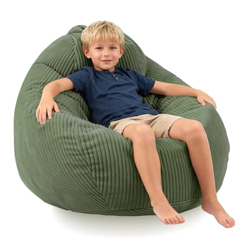 LPMOERA Bean Bag Chair with Corduroy Fabric