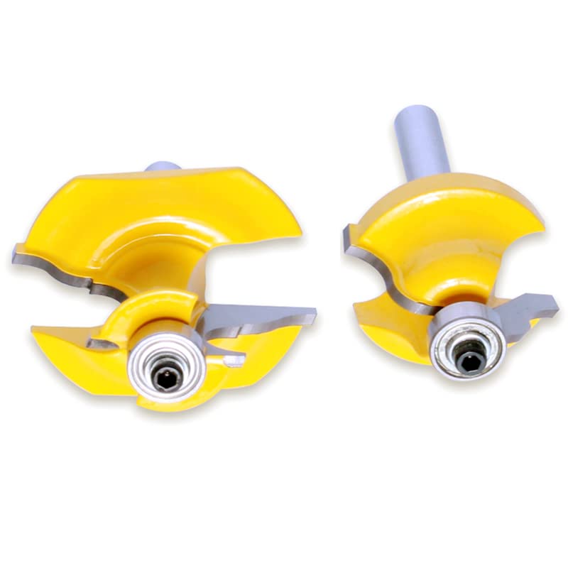 1-2pc 8mm Gambo Boiserie Roman Ogee Piedistallo Router Bit C3 Punta in Metallo Duro Utensile da Taglio for Legno(16157-8)