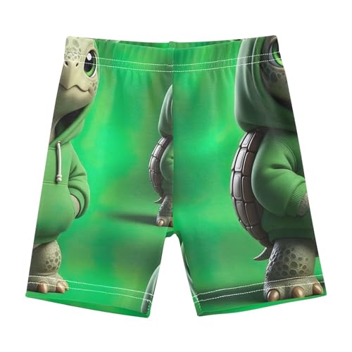 Under Shorts for Dresses Cotton Girls Biker Shorts Toddler 4t Kids Clothes Cute Turtle Cool Green