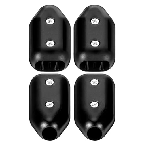 Fnfhsa 4 Pcs 5/8 Inch Rope Clamps Large Reusable Rope Clamp Black Plastic Rope Connector Clamp Suitable for 11-12 mm Nylon Rope