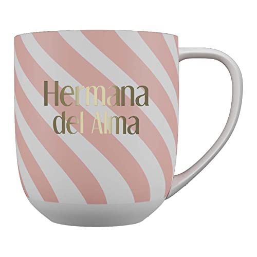 DRAEGER PARIS 1886 - Taza Cerámica Personalizada Hermana del Alma - Diseño Chic, Mensaje en Oro, 320 ml, Caja de Regalo - Apta para Lavavajillas, No para Microondas DRAEGER PARIS 1886 - Taza Cerámica Personalizada Hermana del Alma - Diseño Chic, Mensaje en Oro, 320 ml, Caja de Regalo - Apta para Lavavajillas, No para Microondas