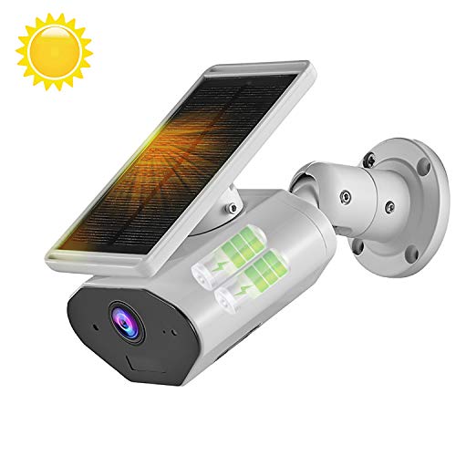 Preisvergleich Produktbild Solarbetriebene Überwachungskamera im Freien, drahtlose Überwachungskamera CTVISON 2.4GHz WiFi, Nachtsicht, Bewegungserkennung, Akku, IP66 wasserdicht für Android und iOS