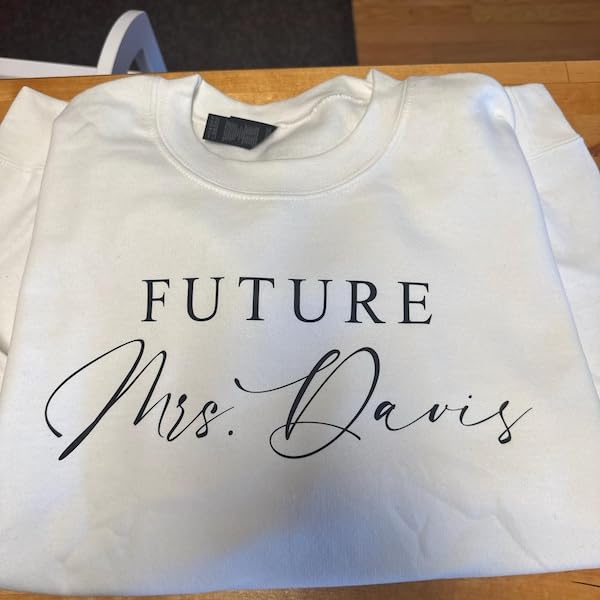 Custom Future Mrs Sweatshirts, Personalized Bride Sweatshirt, Future Mrs Hoodie, Bachelorette Party Gift, Honeymoon Sweatshirts, Wedding Egagement Gifts, New Mrs Pullover4