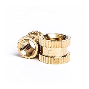 Geoinql GeOinQL Messing Rändel Gewindeinsatzmuttern 25 Stk.