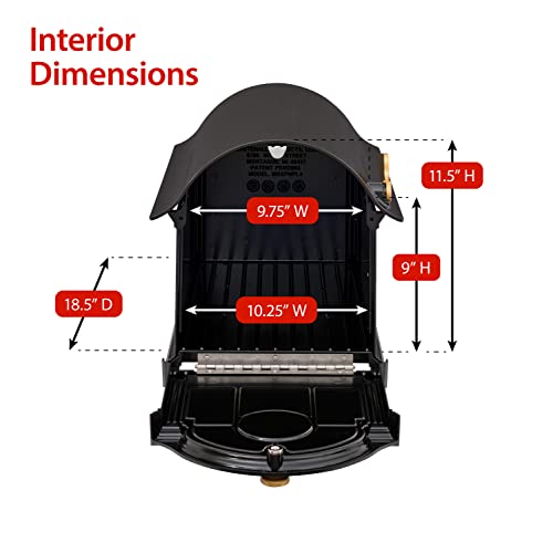 Whitehall 16646 Balmoral Mailbox, Black #TOP6