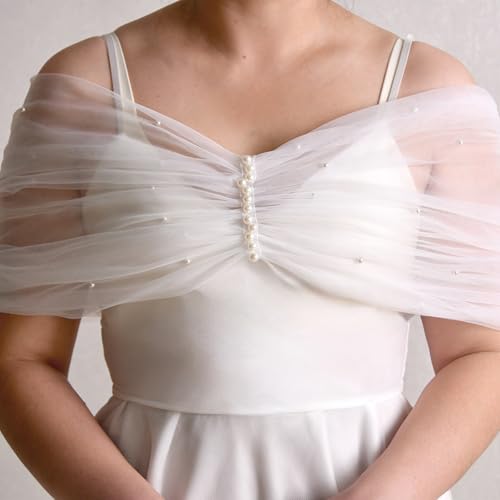 Chal de novia desmontable con bordado elegante para fotografía de bodas 4