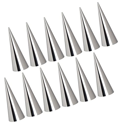 GRIRIW 20pcs Set Bread Baking Molds Stainless Steel Loaf Pans Croissant Molds Bread Making Tools Easy Maintenance