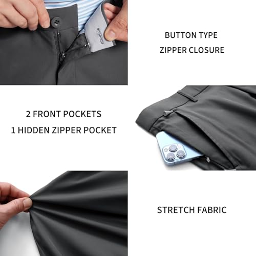 Image of M MAELREG Golf Pants Men Quick Dry - 30 inch /32 inch /34 inch Stretch Lightweight 5 Pockets Water-Resistant Casual Mens Dress Pants