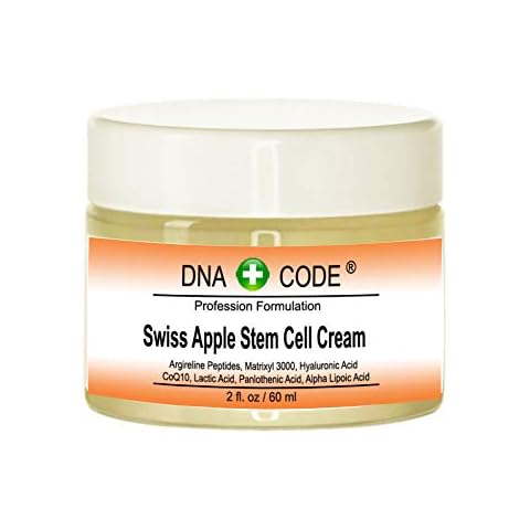 DNA Code®- Swiss Apple Stem Cell Cream w/Argireline, Matrixyl 3000, Hyaluronic Acid, CoQ10. Big 2 OZ or 4 OZ Cover