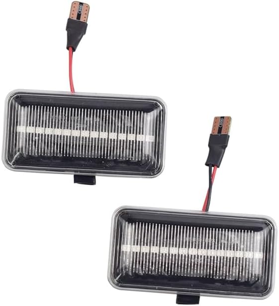2pcs Dynamic Side Marker Signal Light Indicator Lamps For Passat B3 For Vento For Jetta A2 A3 For Golf 2 3 For Seat For Ibiza For Cordoba 1(Crystal Type)