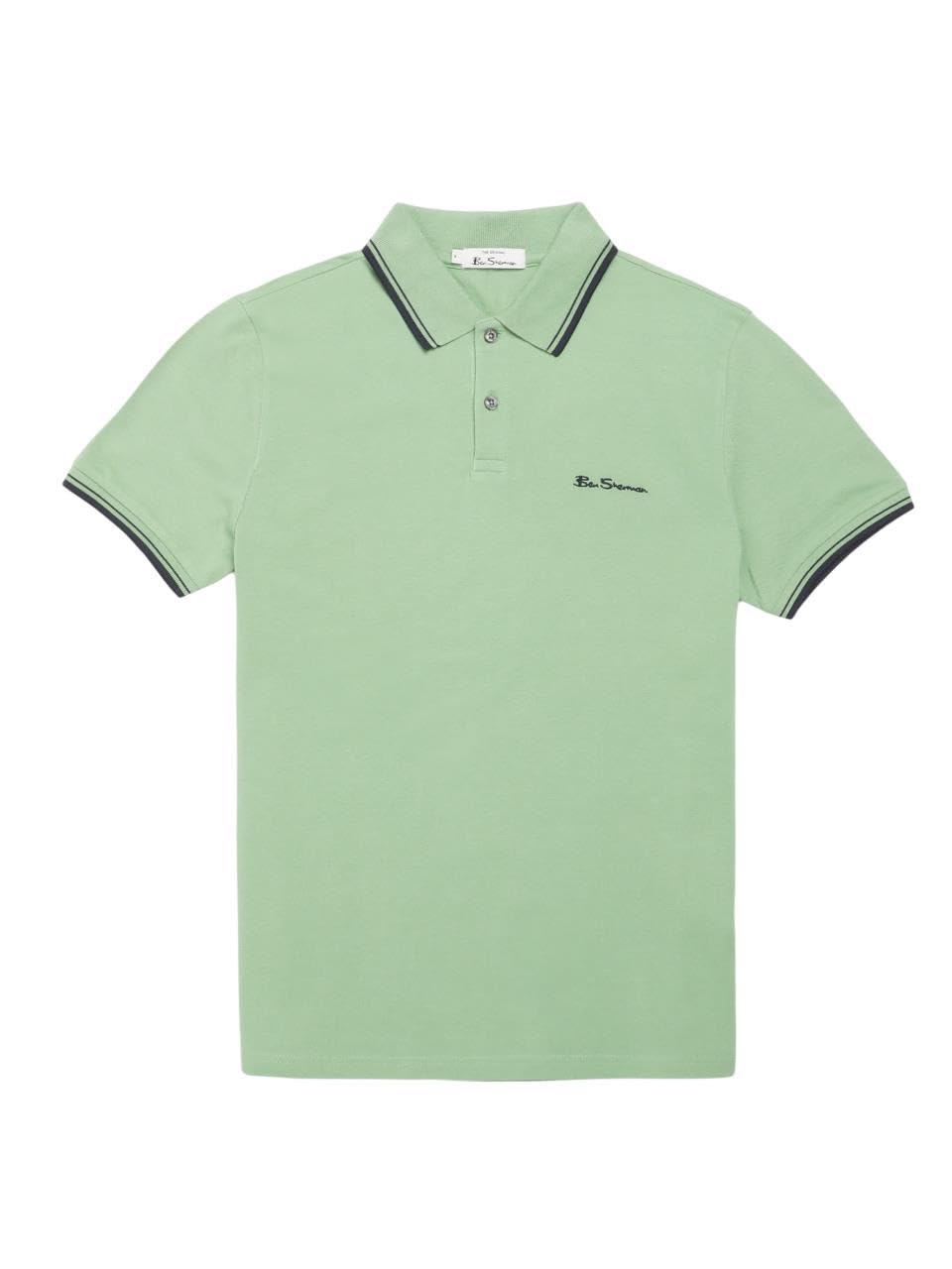 Ben Sherman Men's Grass Green Signature Short Sleeve Polo Shirt For (0077487) 3XL