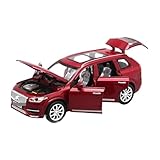 Diecast Metal Model 6 Openable Doors 1:32 Scale for Volvo XC90 Decoration(Red)