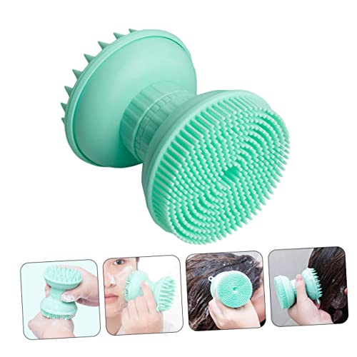 ibasenice 2 Peças Escova De Banho Três Em Um Escova De Cabelo De Silicone Escova Esfoliante Para Cou