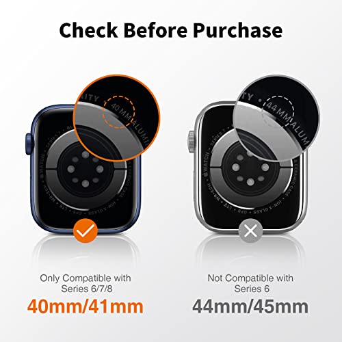 LK 4 Pack Screen Protector for Apple Watch Series SE/SE2/SE3 6 5 4 40mm/ Apple Watch Series 9 8 7 41mm, High Definition - Image 2