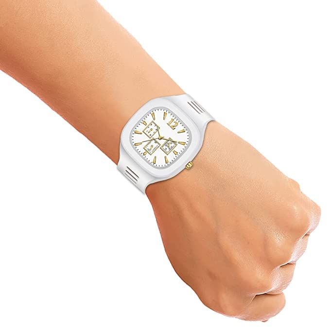 Image of SELLORIA Square Shape Analog Silicon Strap Stylish Designer Watch Kids Watch for Boys