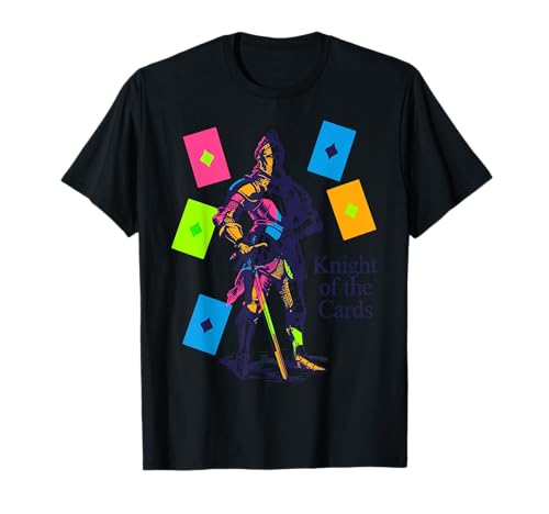 Motif Chevalier des Cartes Neon Knight T-Shirt