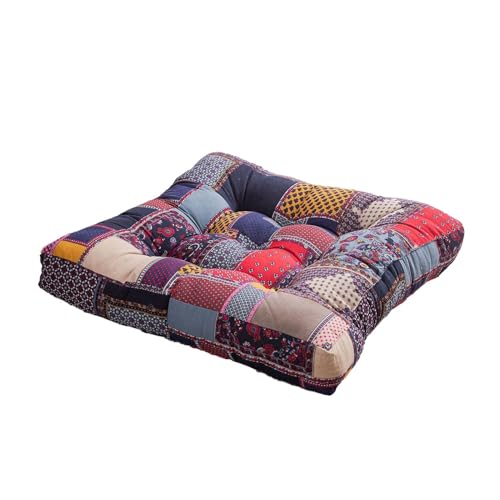 Cojines De Suelo, Almohadas De Asiento Grandes Cuadradas Impresas, Almohadas Livianas Para Sentarse En El Suelo, Cojín De Suelo Engrosado Flexible, Cojín De Asiento Transpirable Para El Hogar Para Sil