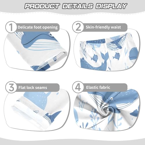 Bolaz Toddler Girls Leggings Printed Yoga Pants Leggings Different Whales for Kids3