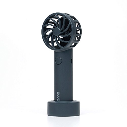 BLUEFEEL ポータブル扇風機 携帯扇風機 超小型ヘッド ブルーフィール スペースグレー 風速11m/s 最大24時間使用 圧倒的パワフル風力 USB扇風機