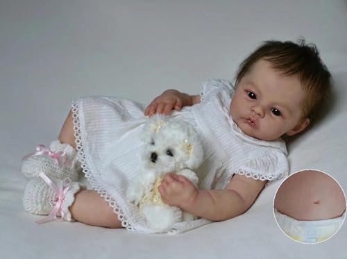 Anano Realista Bebe Reborn Niña, 19 Pulgadas Silicona Cuerpo Completo De Vinilo Niña Impermeable A La Anatomía Suave Realista Muñeca Bebe Reborn, Parece Un Juguete Real para Niños