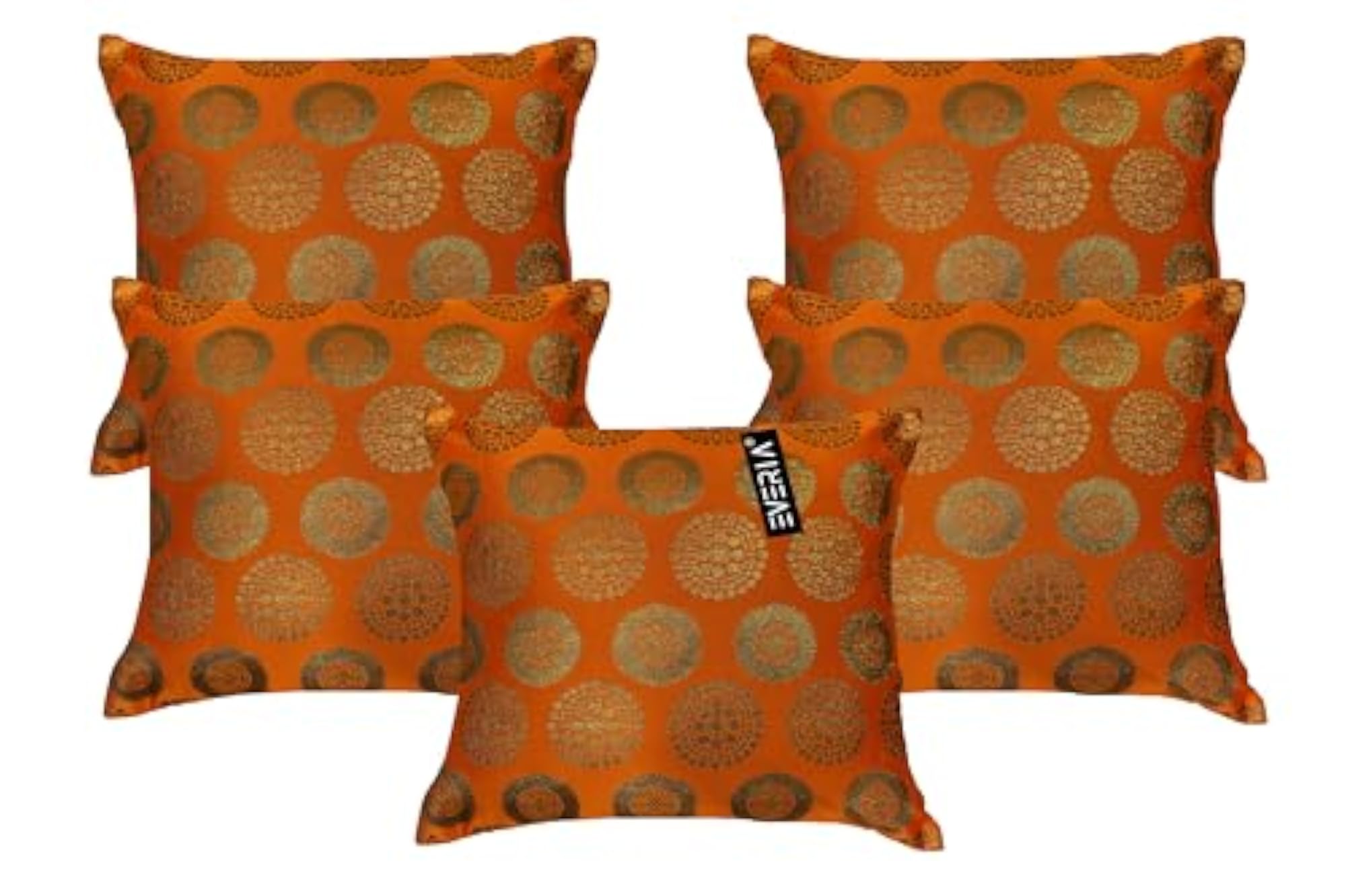 Dupion Silk Brocade Cushion Cover Combo Pack