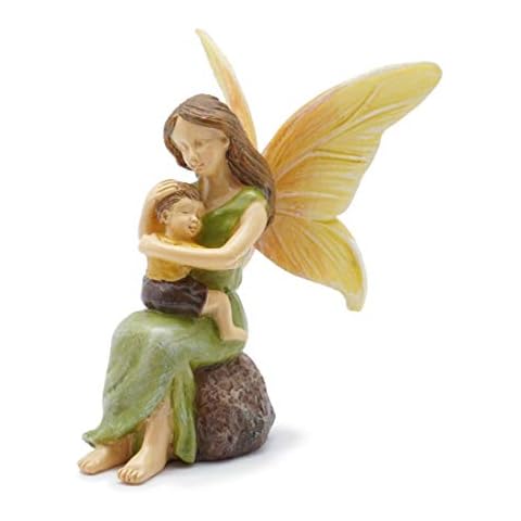 Marshall Home and Garden Cherished Fairy Mother Leaf Green 3 x 3 Resin Stone Collectible Figurine Cover